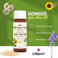 wikipoze ulje za brijanje za žene protiv uraslih dlačica, suncokret, sezam, kamilica i lavanda, njega kože nakon depilacije, intimno područje, protiv prištića i crvenila 2