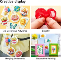 WIKOGDFE 3D Puffy Paint szivacs vászon 12 színű filccel DIY kreatív rajzoláshoz 6