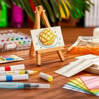 WIKOGDFE 3D Puffy Paint szivacs vászon 12 színű filccel DIY kreatív rajzoláshoz 4