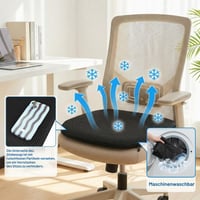 Pernă de șezut cu gel Wiksite - Pernă de scaun moale cu structură tip fagure, cu husă antiderapantă, pentru ameliorarea durerilor de spate, ideală pentru mașină, birou, acasă sau scaun cu rotile 7