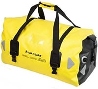 WILD HEART 66L Vízálló Utazótáska Sárga Erősített Varrással Kajak Kempingezés Motorozás - 66L, 66l Yellow Without Base 1