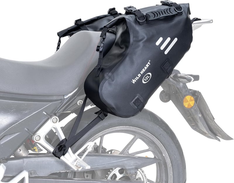 WILD HEART Motoros Nyereg Táska Vízálló 24L Oldaltáska Motorkerékpár Kiegészítés TPU