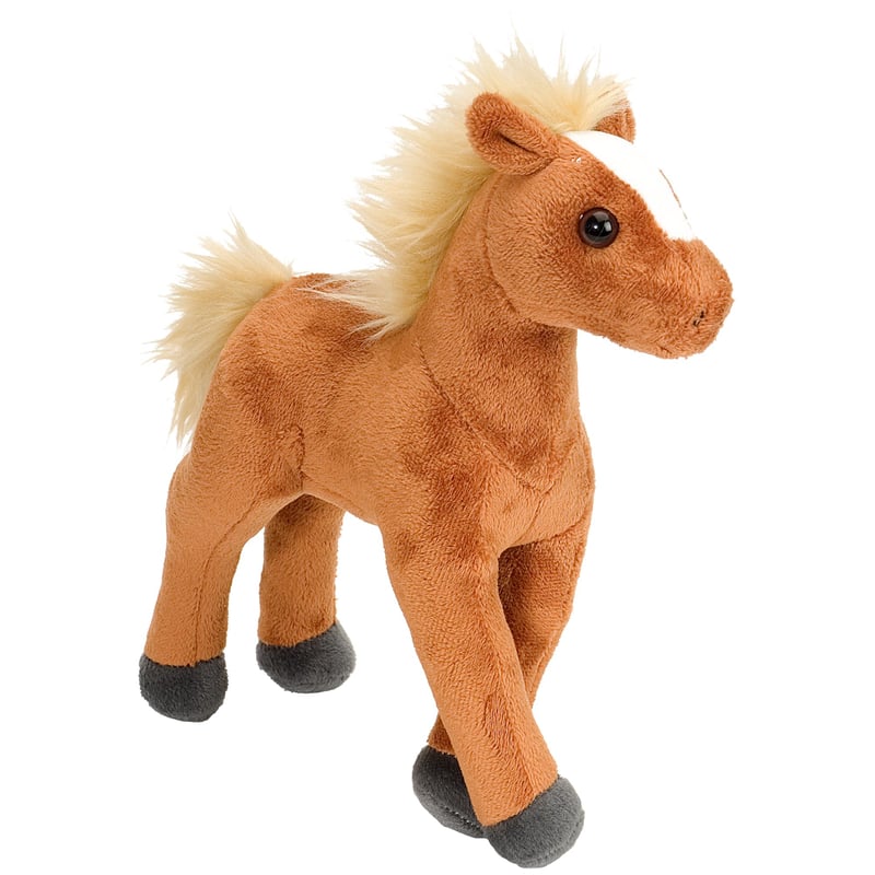 Plyšová hračka Wild Republic Cuddlekins hnedé žriebä, stojaci poník, 20 cm