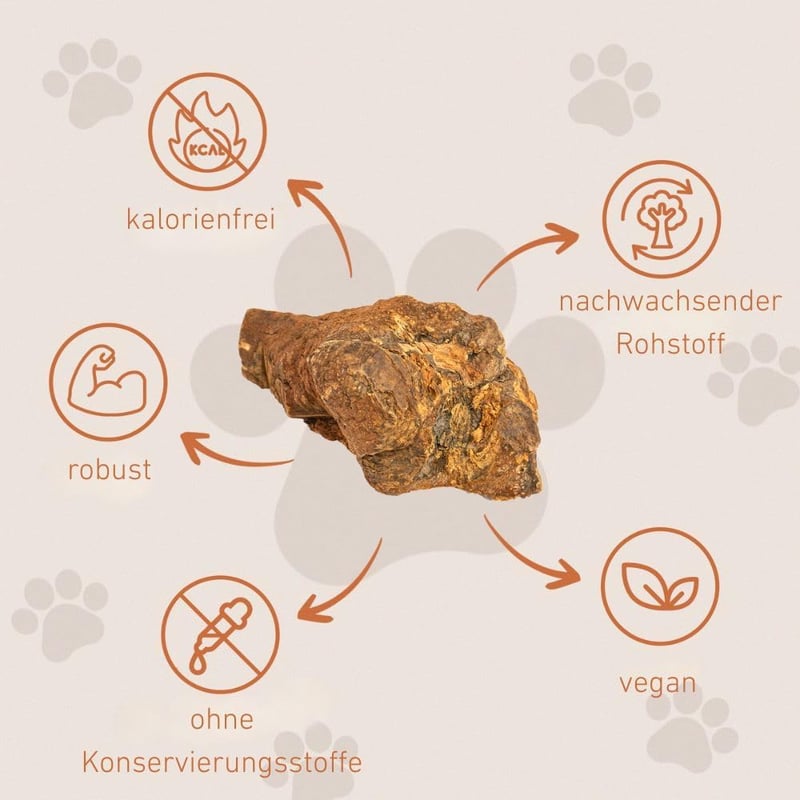 Wildfang Csipkebokor Rágógyökér Kutyáknak - Tartós Természetes Rágófa Játék Fogápoláshoz, Stressz Csökkentéshez, Rágóizom Erősítéshez - 3 db