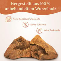 Wildfang Csipkebokor Rágógyökér Kutyáknak - Tartós Természetes Rágófa Játék Fogápoláshoz, Stressz Csökkentéshez, Rágóizom Erősítéshez - 3 db 6