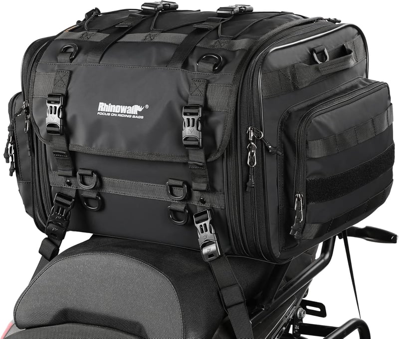 Wildken motoros hátsó táska 40-60L vízálló nyereg táska esővédővel