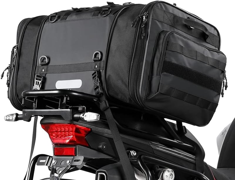 Wildken motoros hátsó táska 40-60L vízálló nyereg táska esővédővel