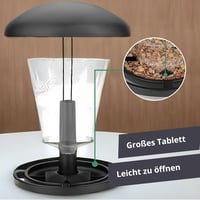 WILDLIFE FRIEND Függő Madáretető - Fekete, Vadon Élő Madarak Etetéséhez 6