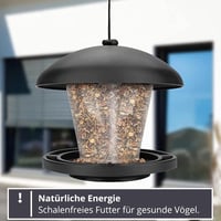 WILDLIFE FRIEND Függő Madáretető - Fekete, Vadon Élő Madarak Etetéséhez 2