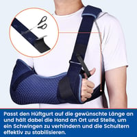 Willcom Válltámasz Kar Pólya Forgó Mandula Sérüléshez Jobb L 102-130cm 4