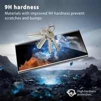 Sada tvrdených skiel na displej + ochranných fólií na fotoaparát WILLONE pre Samsung Galaxy S22 Ultra 5G (2+2 ks), kompatibilné s odtlačkom prsta, tvrdosť 9H, HD čírosť 4