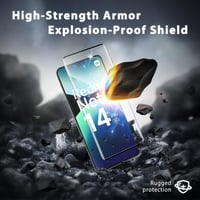 Folie de sticlă securizată WILLONE pentru Xiaomi Redmi Note 14 Pro 5G cu 2+2 protectoare pentru cameră, duritate 9H, compatibilă cu cititorul de amprente, fără bule, protecție ecran Ultra HD 3