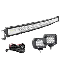 Willpower 107 cm 540W zahnutá LED svetelná rampa + 2x 4" LED pracovné svetlo 12V/24V 1