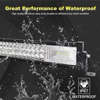 Willpower 107cm 540W LED munkalámpa görbült + 2db 4" LED fényszóró 12V/24V 6