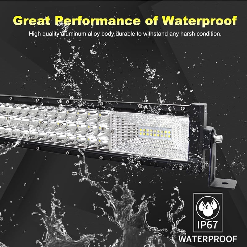 Willpower 107cm 540W LED munkalámpa görbült + 2db 4" LED fényszóró 12V/24V