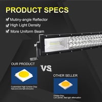 Willpower 107cm 540W LED munkalámpa görbült + 2db 4" LED fényszóró 12V/24V 4