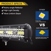 Willpower 58 cm LED munkalámpa 480W 12V 24V vízálló traktor autó offroad fényszóró 3