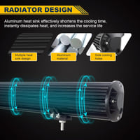 Willpower 58 cm LED munkalámpa 480W 12V 24V vízálló traktor autó offroad fényszóró 4