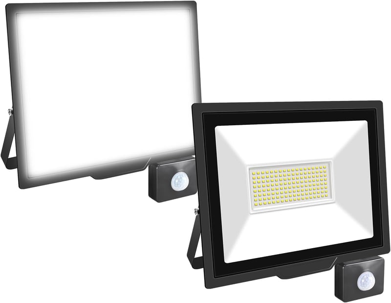 Willpower 2x100W 10000 lm LED reflektor mozgásérzékelővel, 6000K hideg fehér, IP66 vízálló - 100W, 6000k Cool White