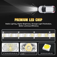 Willpower 37" 180W LED Fényhíd - Kombinált Fény, Vízálló Alumínium Munkalámpa Terepjárókhoz, Traktorokhoz, Hajókhoz, ATV, UTV, SUV Járművekh 3