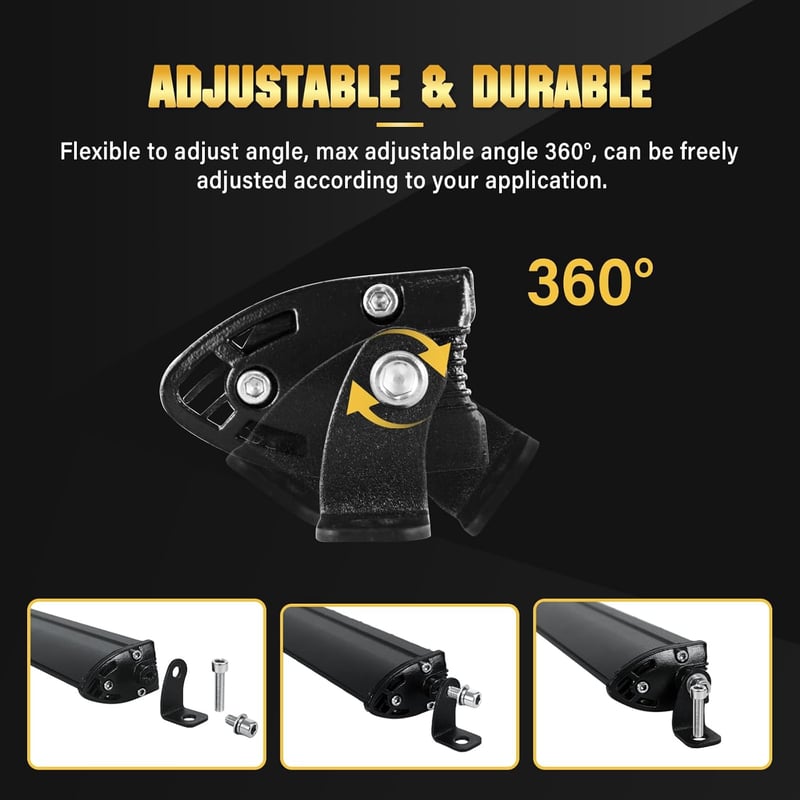 Willpower 37" 180W LED Fényhíd - Kombinált Fény, Vízálló Alumínium Munkalámpa Terepjárókhoz, Traktorokhoz, Hajókhoz, ATV, UTV, SUV Járművekh