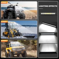 Willpower 38 cm 108 W LED munkalámpa 12V/24V vízálló offroad traktor teherautó - 15 Zoll 108W + Kabelbaum 7