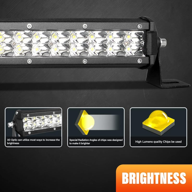 Willpower 38 cm 108 W LED munkalámpa 12V/24V vízálló offroad traktor teherautó - 15 Zoll 108W + Kabelbaum