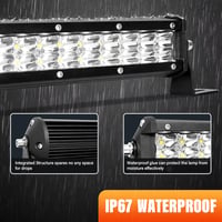 Willpower 38 cm 108 W LED munkalámpa 12V/24V vízálló offroad traktor teherautó - 15 Zoll 108W + Kabelbaum 5