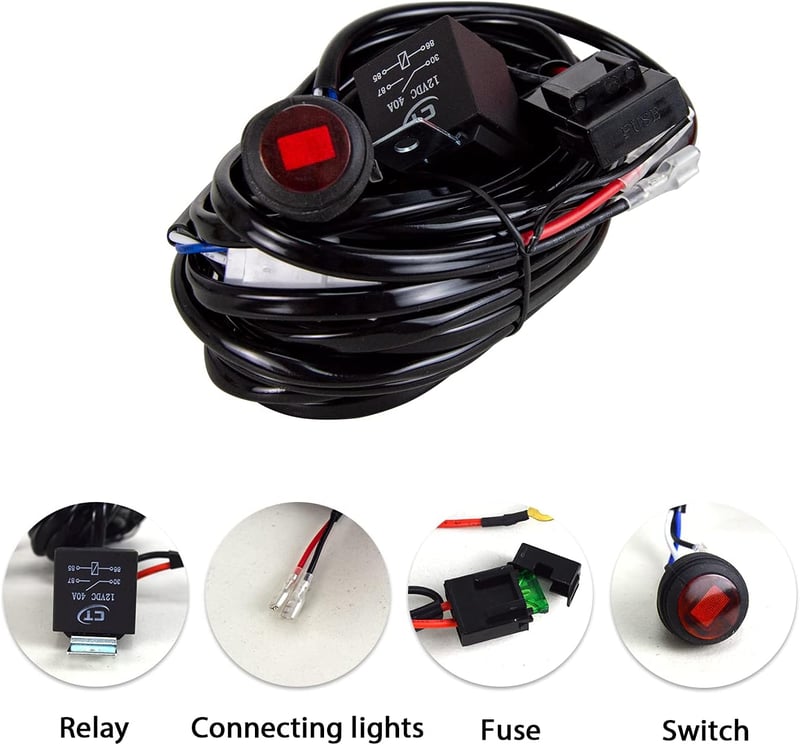 Willpower 38 cm 108 W LED munkalámpa 12V/24V vízálló offroad traktor teherautó - 15 Zoll 108W + Kabelbaum