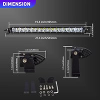 Willpower 90W 19 Inch LED munkalámpa spotlámpa terepjáróhoz autóhoz - 19'' - 90W - Spot 2