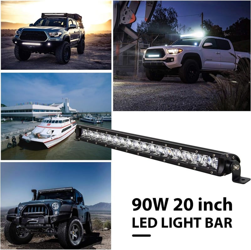 Willpower 90W 19 Inch LED munkalámpa spotlámpa terepjáróhoz autóhoz - 19'' - 90W - Spot