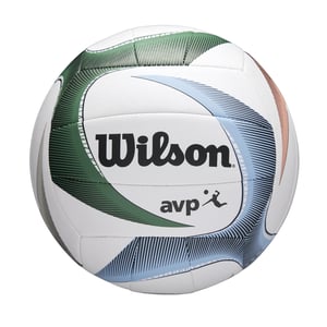 Odbojkaška lopta Wilson AVP PX - bijela/plava/zelena - službena veličina