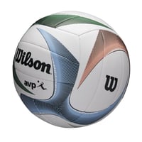 Volejbalová lopta Wilson AVP PX - biela/modrá/zelená - oficiálna veľkosť 3