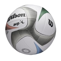 Volejbalová lopta Wilson AVP PX - biela/modrá/zelená - oficiálna veľkosť 5