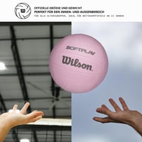 Volejbalová lopta Wilson AVP Soft Play - Oficiálna veľkosť, Ružová 6