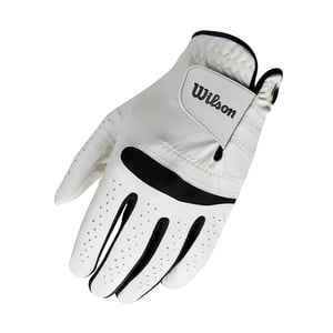 Wilson Feel Plus muška golf rukavica od vrhunske kože za desnu ruku, veličina L, bijela