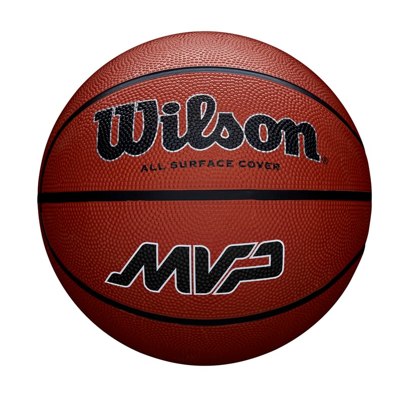 Basketbalová lopta Wilson MVP - veľkosť 7, hnedá, odolná guma, vhodná na všetky povrchy