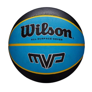 Wilson MVP košarkaška lopta - veličina 7, crna/plava, guma, za unutarnju i vanjsku upotrebu