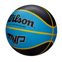Basketbalová lopta Wilson MVP - veľkosť 7, čierna/modrá, gumená, na vnútorné aj vonkajšie použitie 2