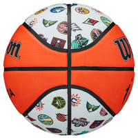 Basketbalová lopta Wilson NBA All Team – Unisex veľkosť pre dospelých, oficiálna basketbalová lopta s logom tímov NBA na rekreačné aj súťažné účely 3