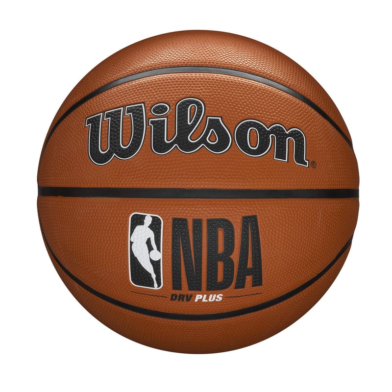 Vonkajšia basketbalová lopta Wilson NBA DRV Plus - veľkosť 6, hnedá, gumená, na vonkajšie ihrisko