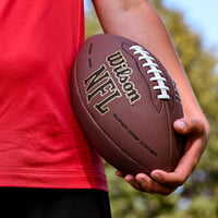 Americká futbalová lopta Wilson NFL Super Grip – hnedá, oficiálna veľkosť – pre dospelých 8