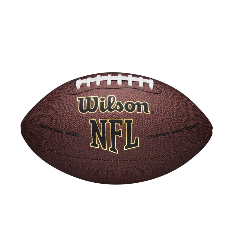 Americká futbalová lopta Wilson NFL Super Grip – hnedá, oficiálna veľkosť – pre dospelých