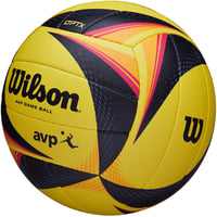Plážový volejbal Wilson OPTX AVP Game Ball – Oficiálna veľkosť, žlto-čierna, WTH00020XB súťažná volejbalová lopta 3