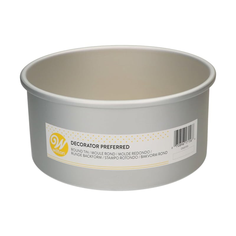Formă de tort rotundă Wilton extra adâncă cu margine înaltă, 20 x 10 cm, formă pentru torturi înalte
