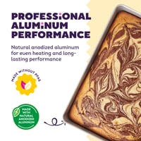 Obdĺžniková hliníková forma na pečenie Wilton Performance 28x38x5 cm – Rovnomerný rozvod tepla, na pečenie tort, zapekaných pokrmov a pizze 4