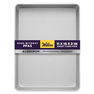 Wilton Performance aluminijski pravokutni kalup za pečenje 28x38x5 cm – ravnomjerna raspodjela topline — udubljen na poleđini (stanje: vidi 2. sliku)