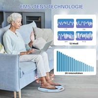 Wilwish EMS lábmasszírozó vérkeringés stimulátor USB töltéssel 5