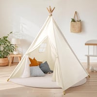 Wilwolfer Gyerek Tipi Sátor 100% Pamut Hordtáskával Lány Fiú Játéksátor 1