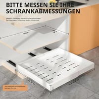WIMEORS 2 db Szekrény Szervező Kiterjeszthető 32-53cm Konyhai Fiók Rendszer 3